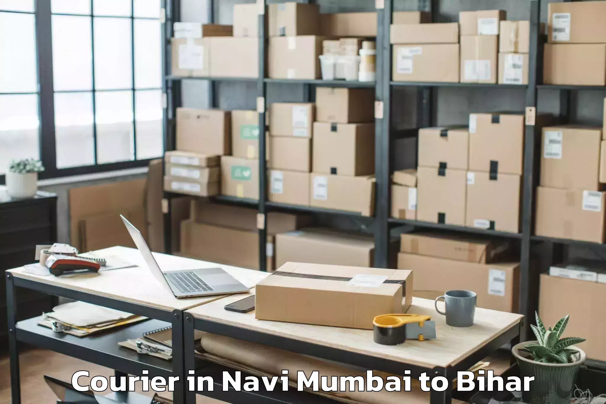 Reliable Navi Mumbai to Chautham Courier